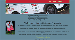 Desktop Screenshot of macromotorsport.co.uk